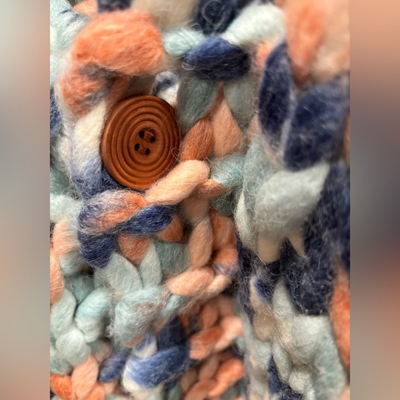 POL Multi Color Chunky Knit Handmade Sweater - Picture 5 of 7